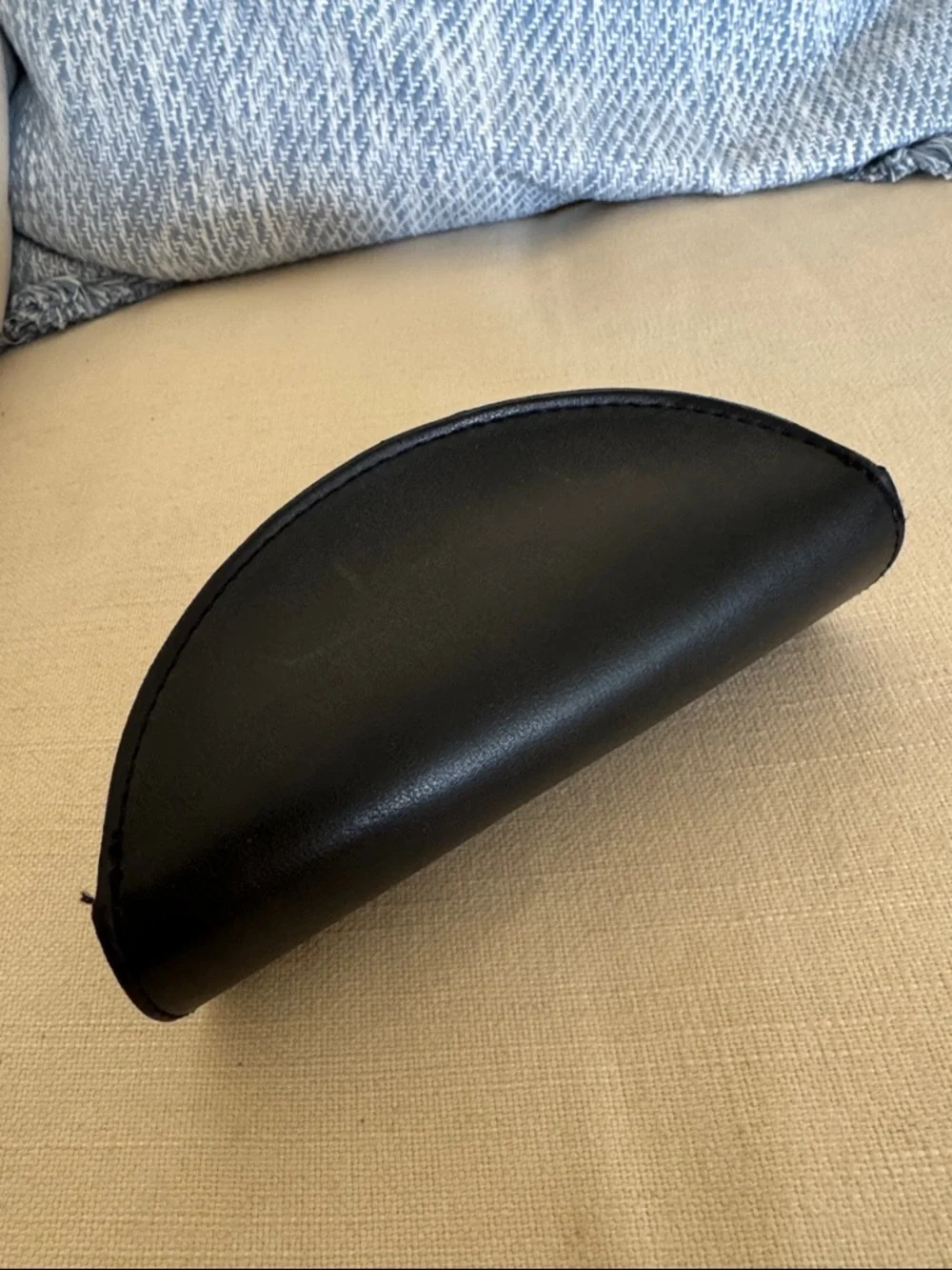 DOLCE & GABBANA Vegan Leather Big Sport Sunglass Eyeglass Case Black